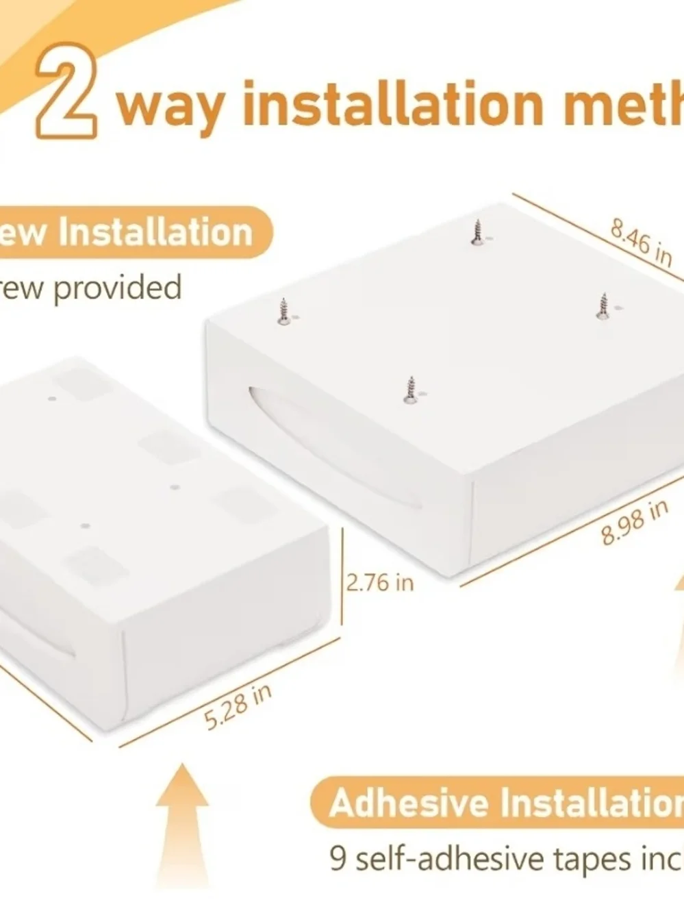 White Under-Desk Drawer Organizer Insert - White